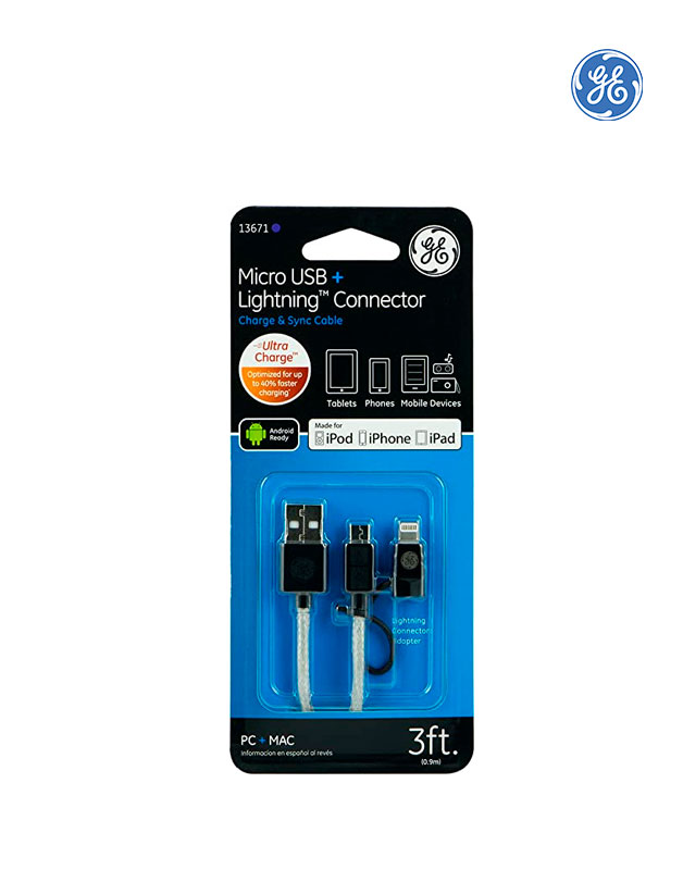 Cargador USB Carga Rápida 3.0 + Cable Micro USB Tecnolab® Negro